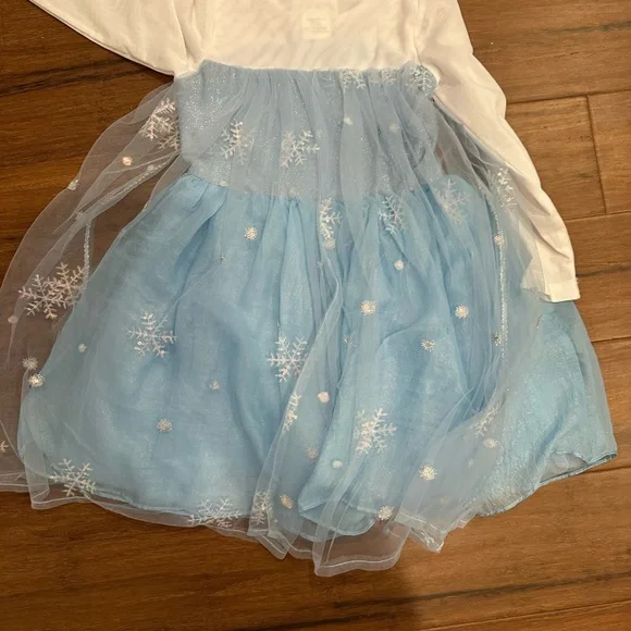 Taylor Joelle Elsa Sparkling Blue Princess Dress Size 5 - Picture 6 of 7